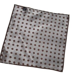 Brown Polka Dot Pocket Square